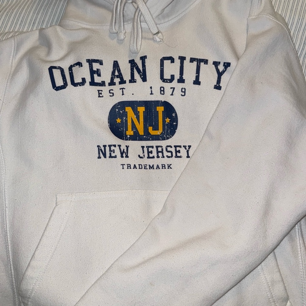 White Ocean City Hoodie